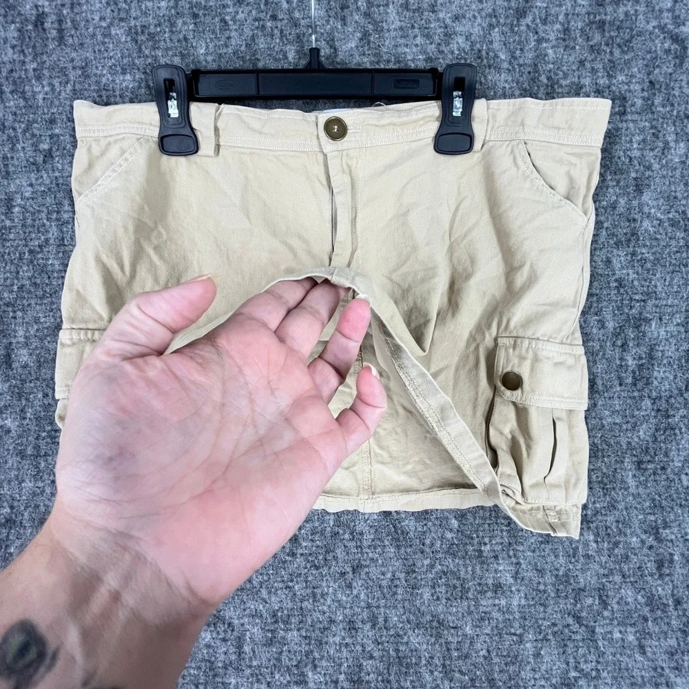 Princess Polly Skirt 14‎ Tan Cargo Micro Mini Short Utility Safari Grunge Punk